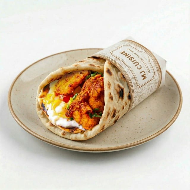 Chicken Tender Naan Wrap (🟢).