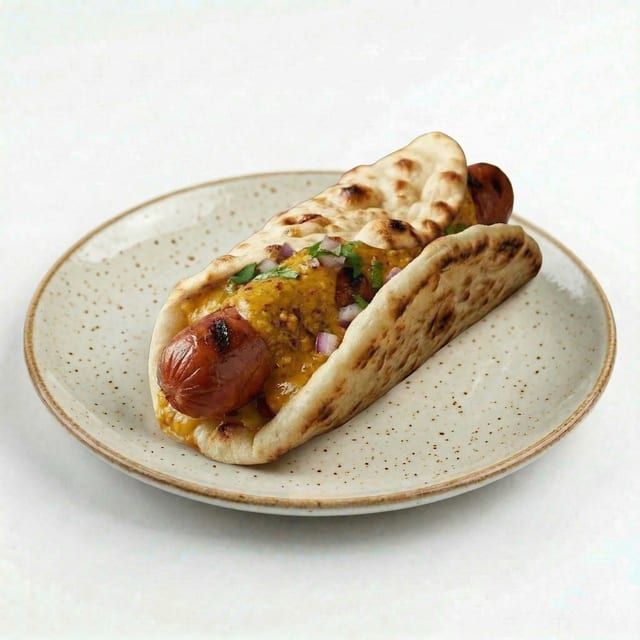 Garlic Chili Street Dog (🟢,🌶️).