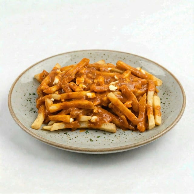Tikka Masala Large Fries w/Feta Cheese (🌿).