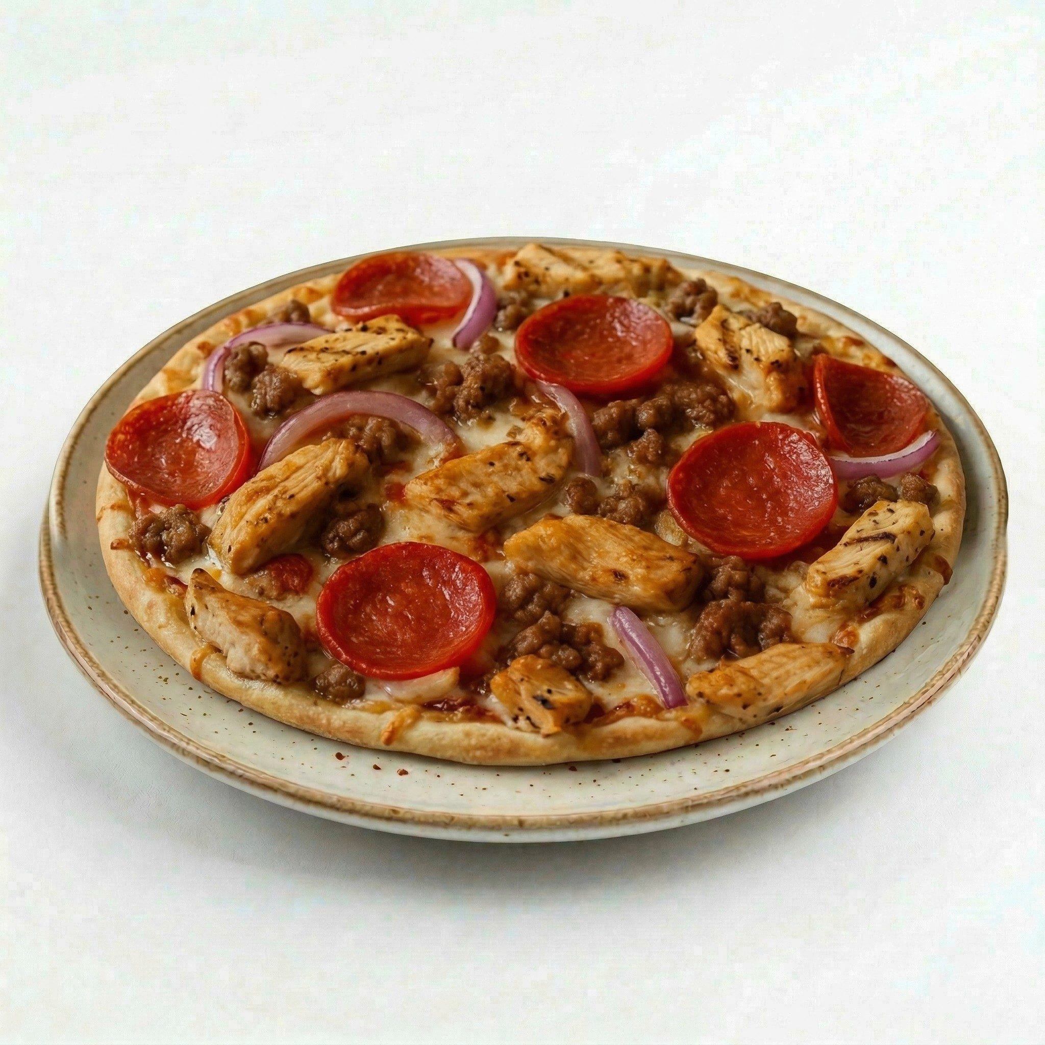 Chicken & Pepperoni Pizza (H).