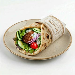 Falafel Naan Wrap (🌿) 4pcs