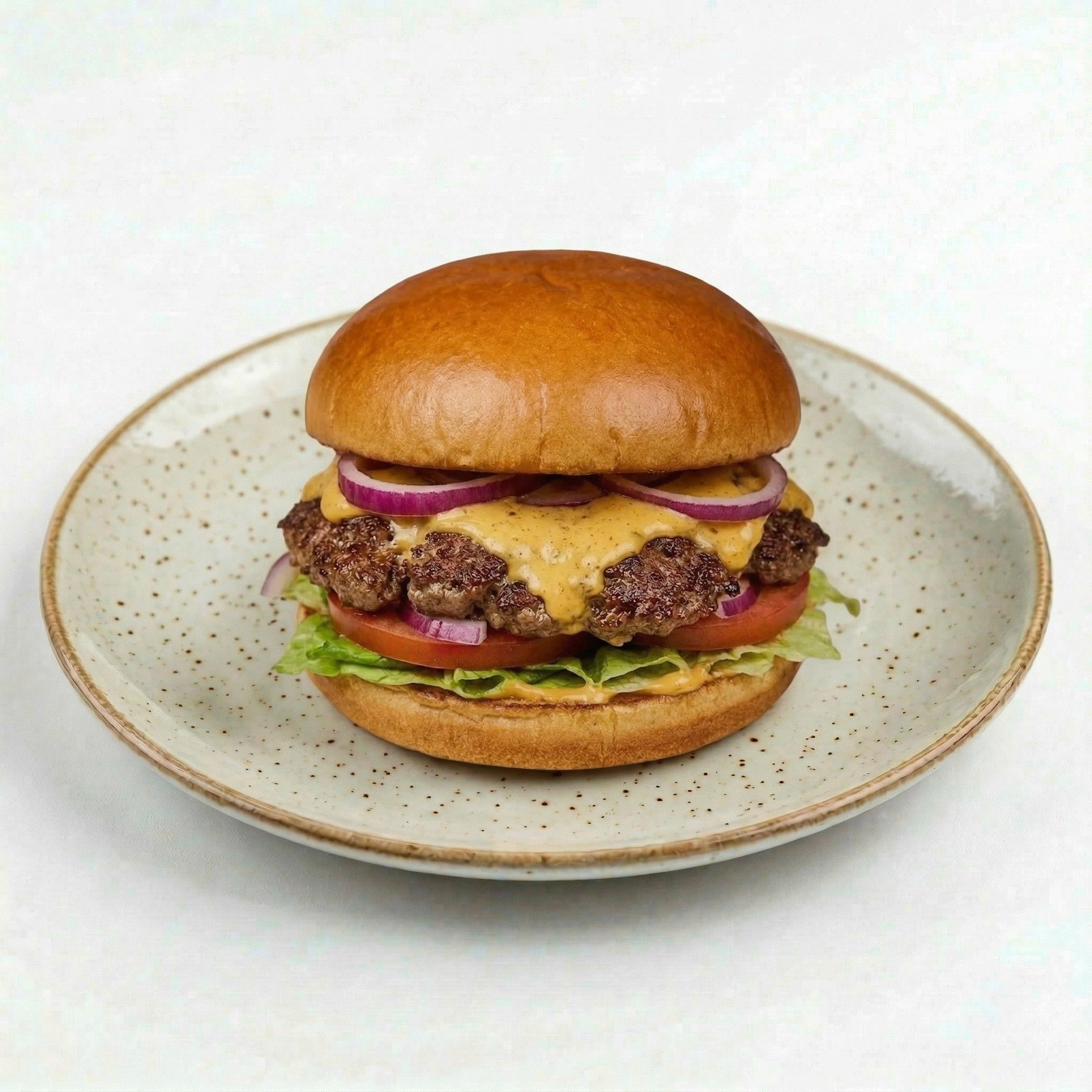 Single Smashed Beef Burger (H).
