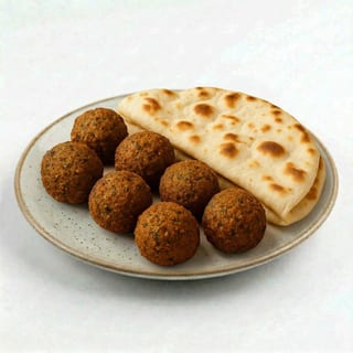 Falafel w/Naan (🌿) 8pcs