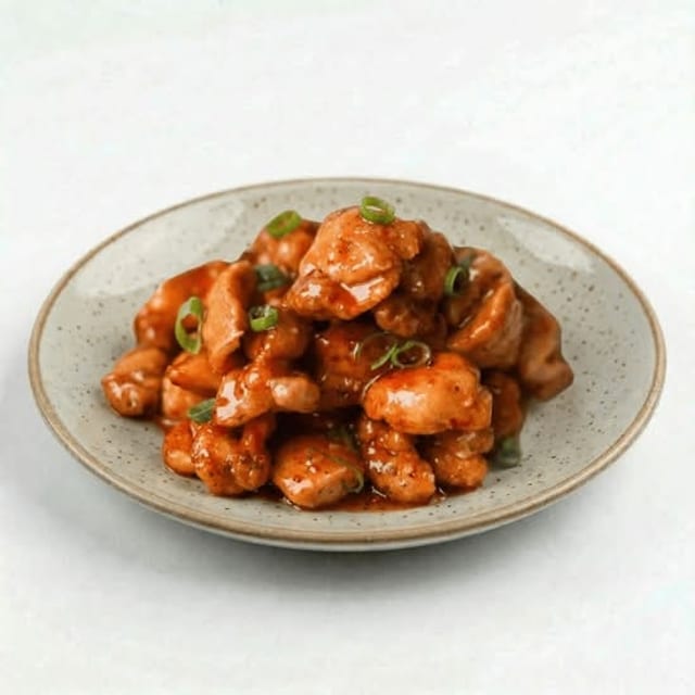 Sweet Chili Chicken (🟢, 🌶️).
